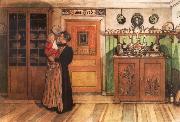 Tuixt Christmas and New Years Carl Larsson